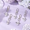 30Pcs 3 Styles Angel Glass Pearl Pendant Decorations HJEW-JM02672-2