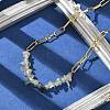 Natural Prehnite Chip Beaded Necklaces NJEW-C070-04G-04-4