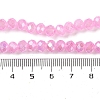 Baking Electroplate Glass Beads Strands DGLA-A039-J6MM-B18-4