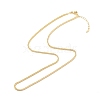 Brass Wheat Chains Necklace for Women NJEW-P265-26G-2