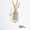 Chic Abacus Brass Pendant Necklace Vintage Fashion Accessory Classic Elegant Style ST8976-3-1