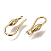 Brass Earring Hooks KK-H502-16G-2