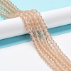 Transparent Glass Beads Strands EGLA-A044-T2mm-MD20-2