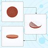 Gorgecraft 200Pcs 10 Style Felt Self-adhesive Pads FIND-GF0003-79-4