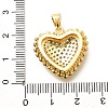 Brass Micro Pave Cubic Zirconia Pendants KK-G519-17G-3