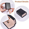 Book Shaped Plastic Gift Packaging Boxes for Cufflinks CON-WH0089-189-4