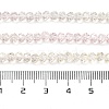 Transparent Painted Glass Beads Strands X1-DGLA-A034-T3mm-A25-3