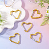 5Pcs Zinc Alloy Spring Gate Rings FIND-TA0009-73G-5