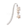 3Pcs 3 Styles Zinc Alloy Hook Bookmarks AJEW-JK00298-3