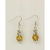 Trendy Glass Ball Dangle Earrings EJEW-JE00398-3