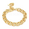 Ion Plating(IP) 304 Stainless Steel Twisted Chain Bracelets for Women BJEW-A017-02G-1