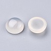 Natural White Agate Cabochons G-P393-R62-12MM-2