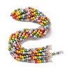 Electraoplate & Gradient Color Glass Beads Strands LAMP-M023-03-2