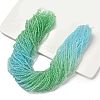 Transparent Painted Glass Beads Strands X-DGLA-A034-T1mm-A16-1