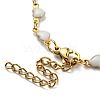 Ion Plating(IP) Golden 304 Stainless Steel Heart Link Chain Necklaces NJEW-E098-02G-06-3