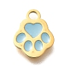 304 Stainless Steel Enamel Charms STAS-L022-466G-03-1