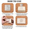 Clear Acrylic Soap Stamps DIY-WH0438-010-7