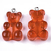 Transparent Resin Pendants CRES-N022-129-3