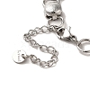 Non-Tarnish 304 Stainless Steel Flat Round Link Chain Bracelet BJEW-Q776-02C-02-4