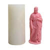 3D Buddhist Woman DIY Food Grade Silicone Statue Candle Molds PW-WG89310-01-6