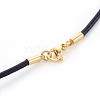 Leather Cord Necklace Making MAK-L018-06A-01-3