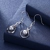 925 Sterling Silver Dangle Earrings EJEW-BB30534-P-6