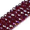 Electroplate Glass Beads Strands EGLA-A034-T3mm-B29-4