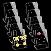   Transparent Acrylic Slant Back One Pair Earring Display Stands EDIS-PH0001-68-1