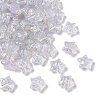 UV Plating Transparent Acrylic Beads OACR-G051-01E-1