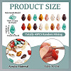40Pcs Opaque Acrylic Beads OACR-TA0004-38-4