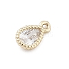 Brass Micro Pave Cubic Zirconia Pendants KK-M306-05G-04-2