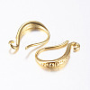 Brass Earring Hooks X-KK-K197-62G-1