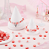 Valentine's Day Theme 300Pcs Handmade Polymer Clay Beads CLAY-SP0001-01C-4