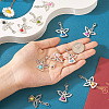 36Pcs 12 Colors Alloy Angel Pendant Decorations FIND-TA0001-92-6