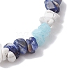 Natural Gemstone Stretch Bracelets for Women BJEW-JB10995-01-4