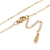 Ion Plating(IP) Initial Letter 304 Stainless Steel Pendant Necklaces NJEW-M199-01G-X-4
