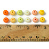 70Pcs Rubberized Style Acrylic Beads MACR-FS0001-71D-5