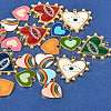 24Pcs 12 Style Alloy Enamel Pendants ENAM-SZ0002-31-3