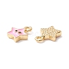 Rack Plating Eco-friendly Brass Enamel Charms KK-D073-01G-03-NR-3