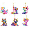 DIY Cat Pendant Decoration Diamond Painting Kit PW-WG3A5D7-01-4