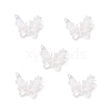 Butterfly with Flower Transparent Resin Cabochons FIND-L019-06A-1