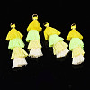 Polycotton(Polyester Cotton) Layered Tassel Big Pendant Decorations FIND-T052-16-M-5