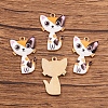 Alloy Enamel Pendants PW-WG58441-04-1