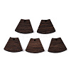 Natural Wenge Wood Pendants WOOD-T023-83-1