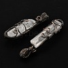 Natural Quartz Crystal Pendants G-K338-28R-03-2