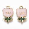 Eco-Friendly Zinc Alloy  Pendants X-ENAM-R051-06-03G-NR-1