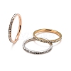 304 Stainless Steel Rhinestone Rings Set STAS-D178-02D-1