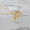 Ocean Summer Brass Pave Clear Cubic Zirconia Pendant Necklaces FS-WG8D1A7-34-1