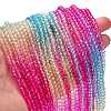 Transparent Painted Glass Beads Strands LS-DGLA-A034-T3mm-A14-2