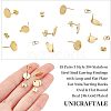 Unicraftale 18 Pairs 3 Style 304 Stainless Steel Stud Earring Findings STAS-UN0030-92-3